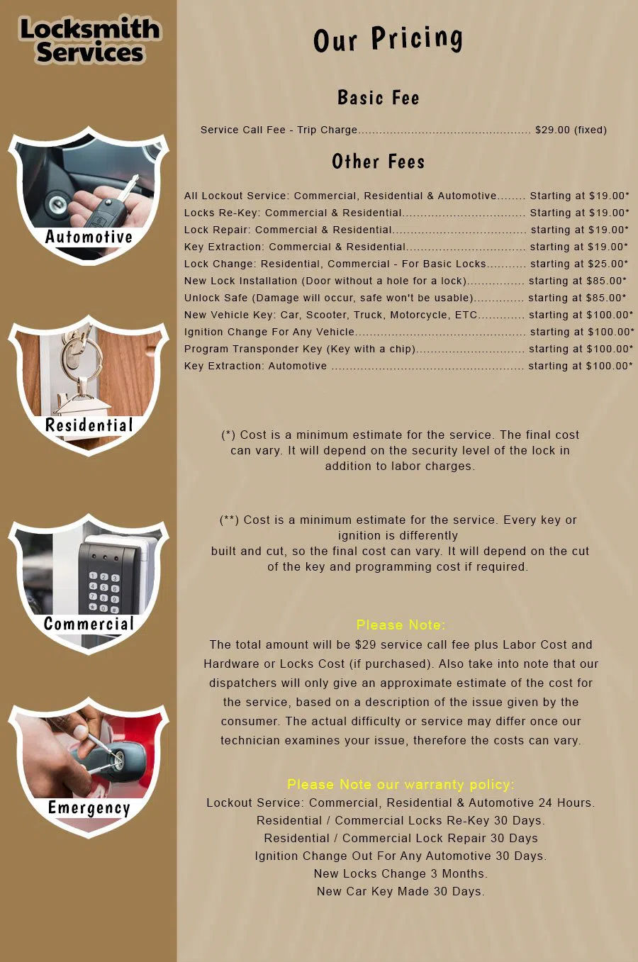 Elite Locksmith Services San Francisco, CA 415-878-7046